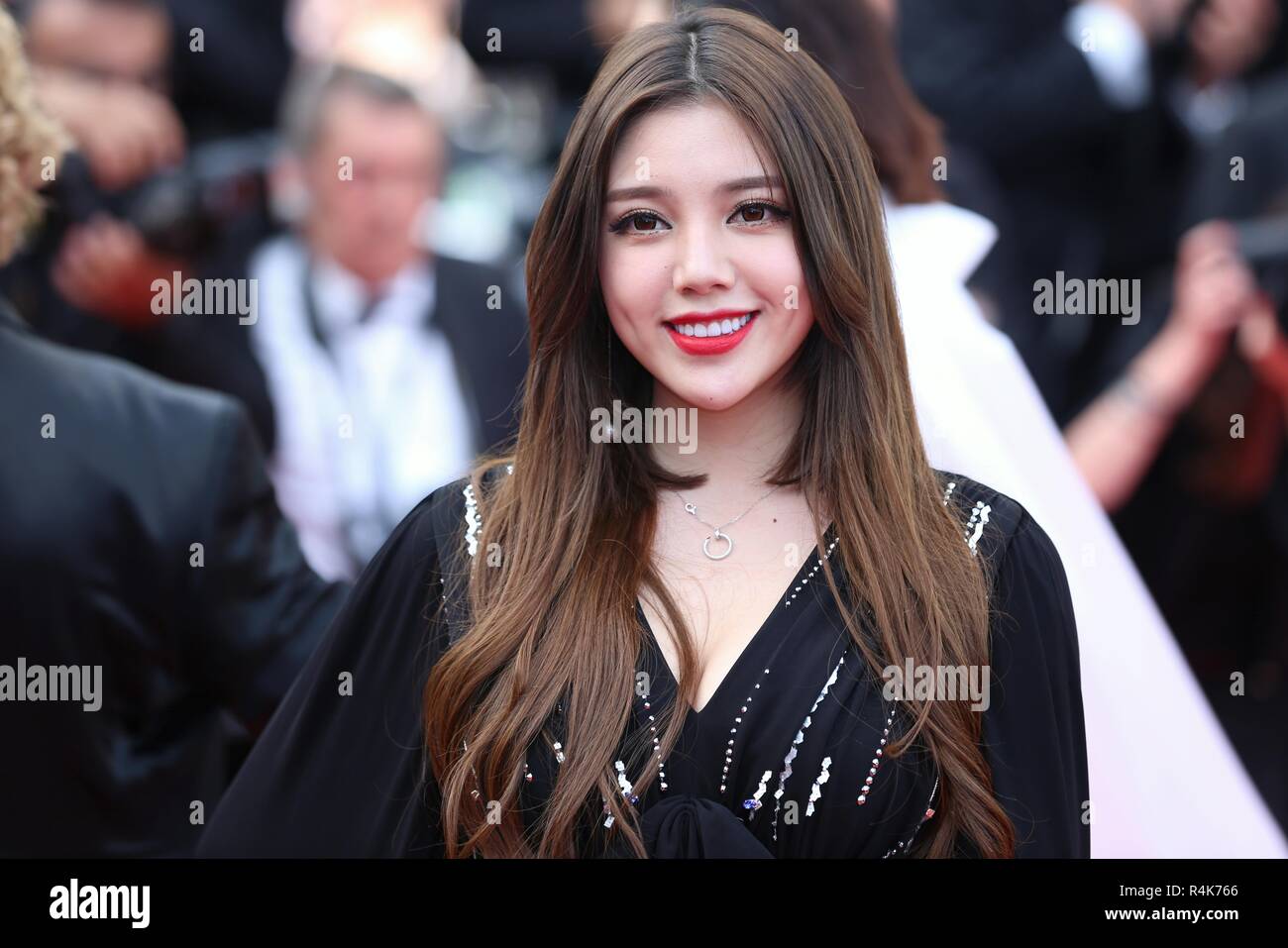 CANNES, FRANCE – MAY 08, 2018: A guest walks the red carpet ahead of the 'Everybody Knows (Todos Lo Saben)' screening at the 71th Festival de Cannes Stock Photo