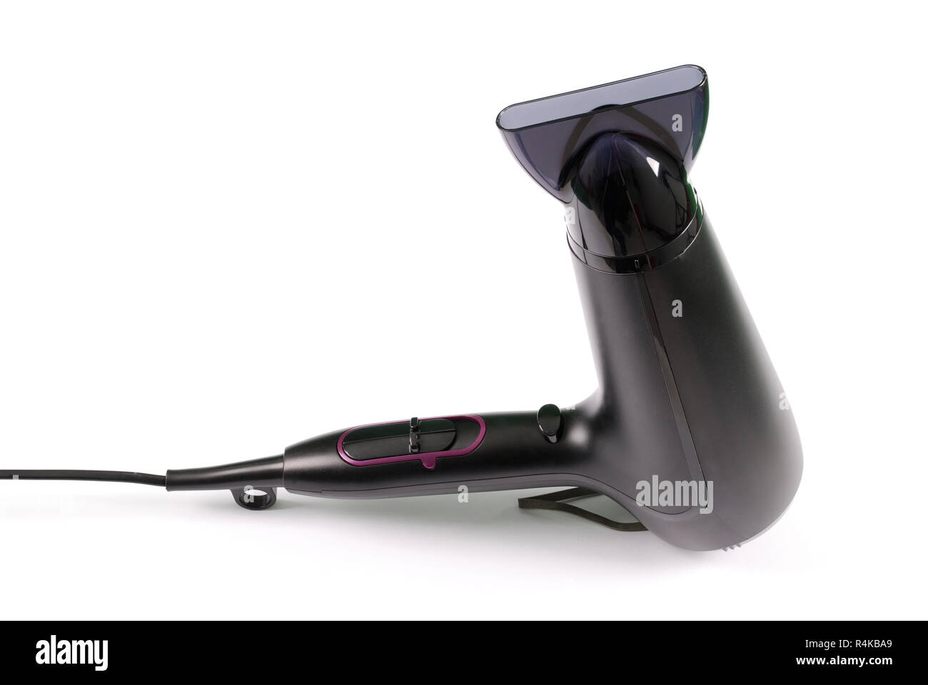 Black Hair Dryer isolated on white background Stock Photo - Alamy