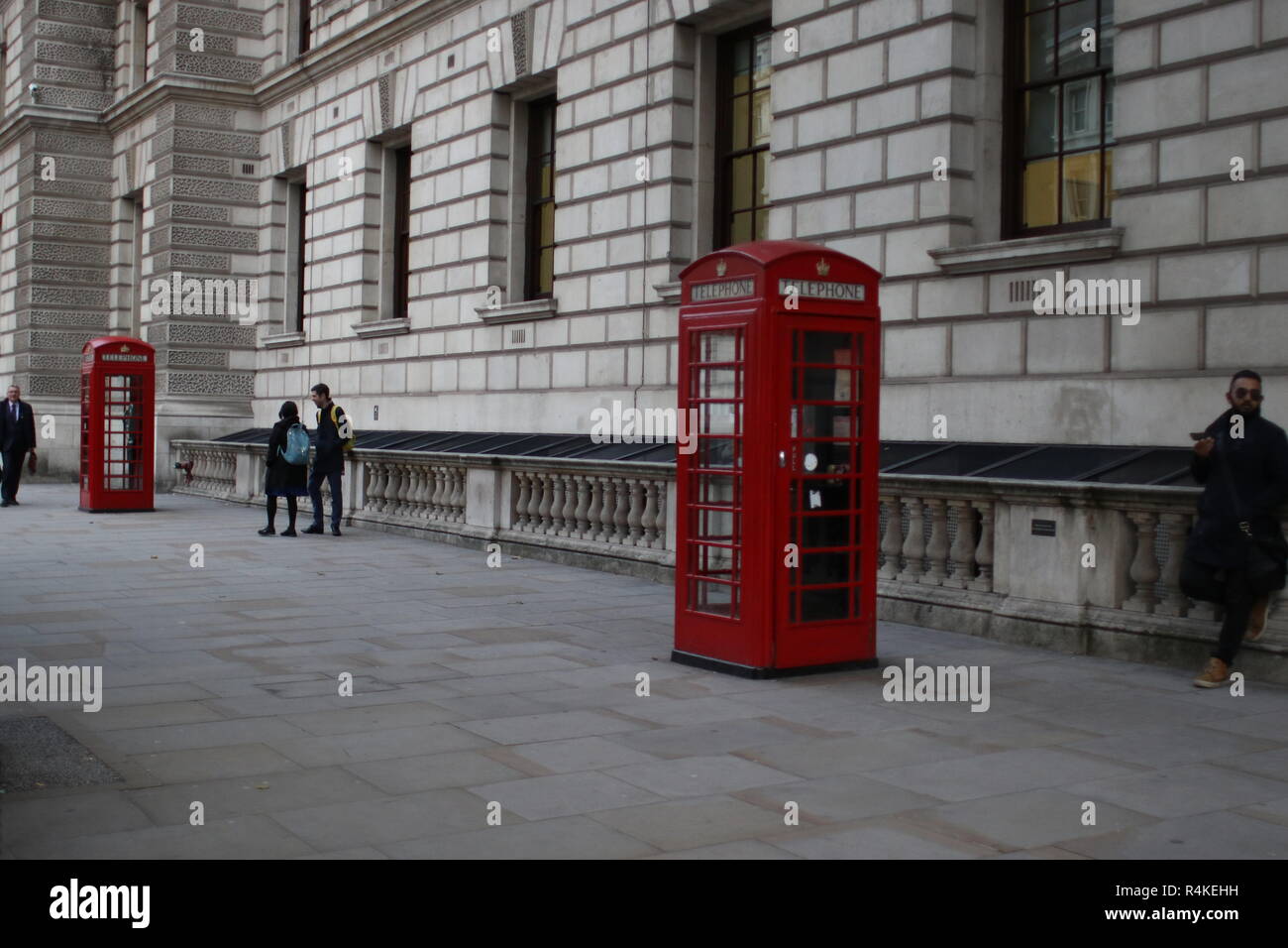 Telephone Booth in London, England Stock Photo