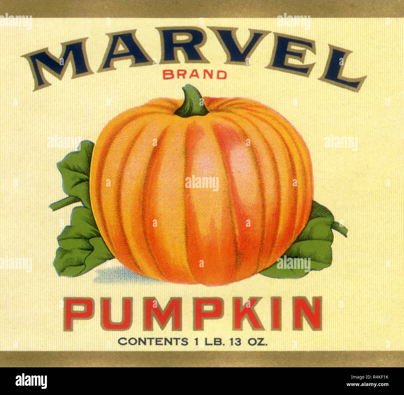 Pumpkin Vegetable Label Stock Photo - Alamy