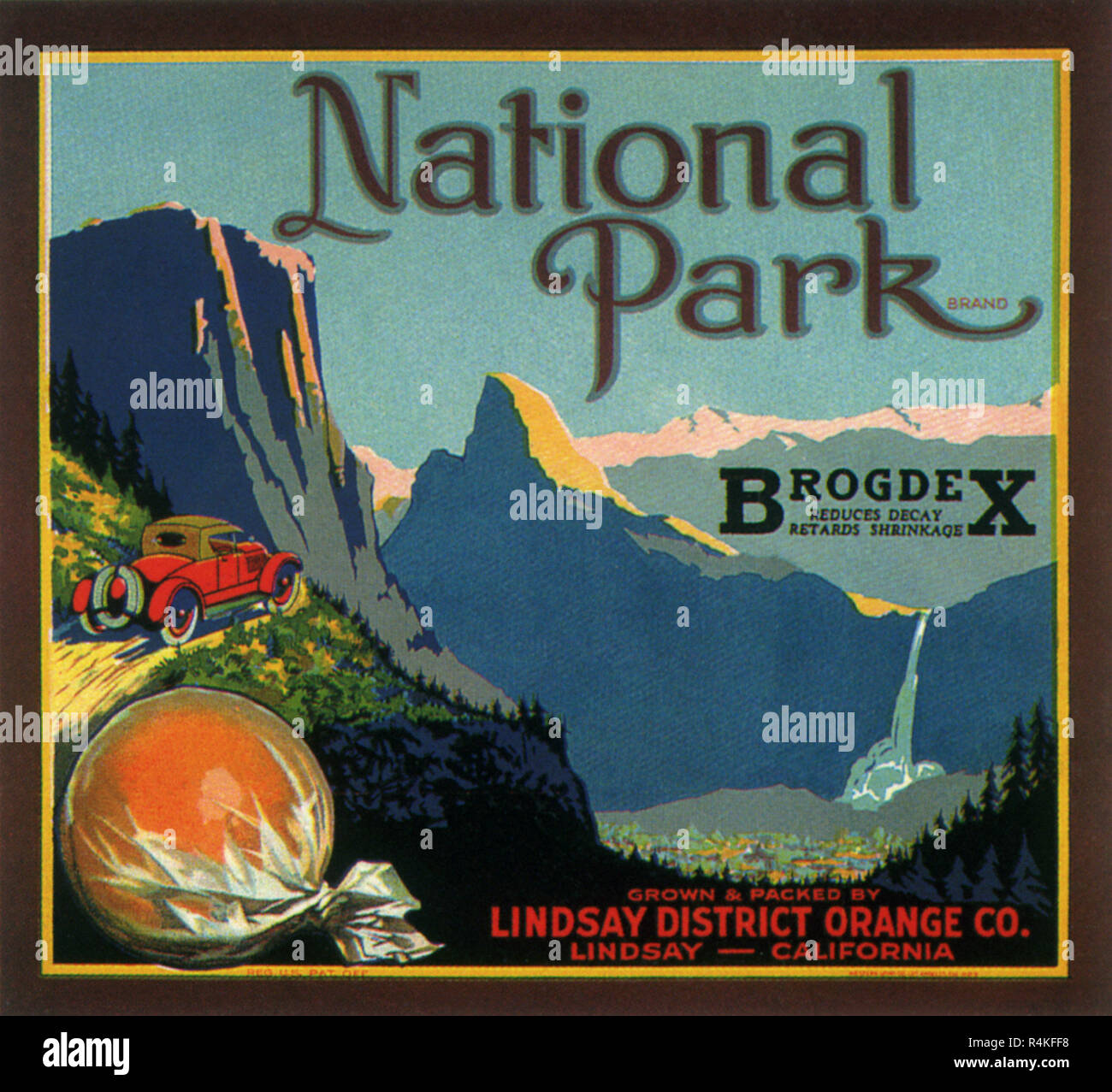 National Park and Orange. Stock Photo