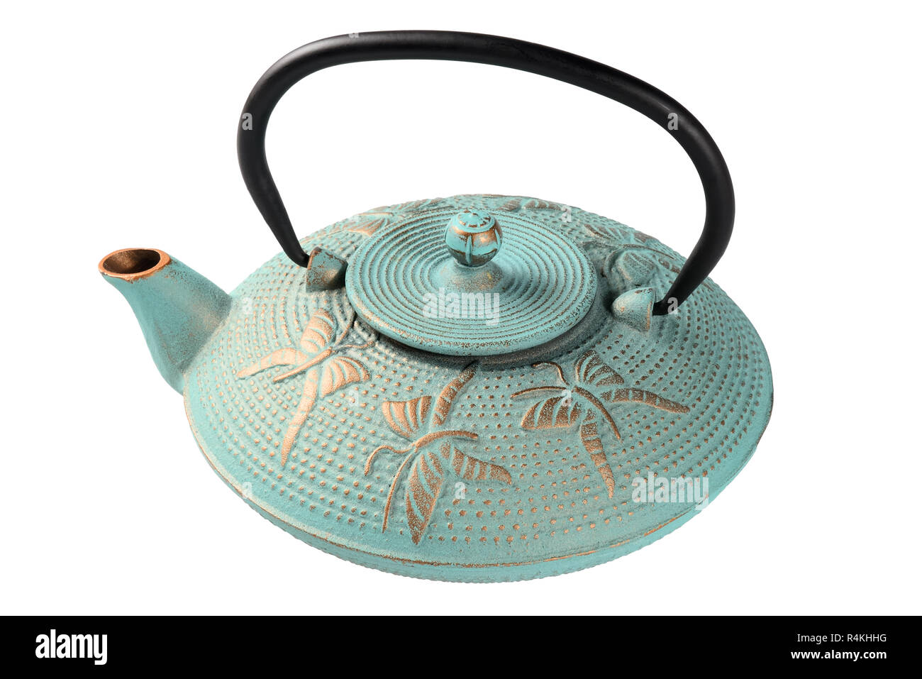 Metallic kettle for tea Stock Photo Alamy