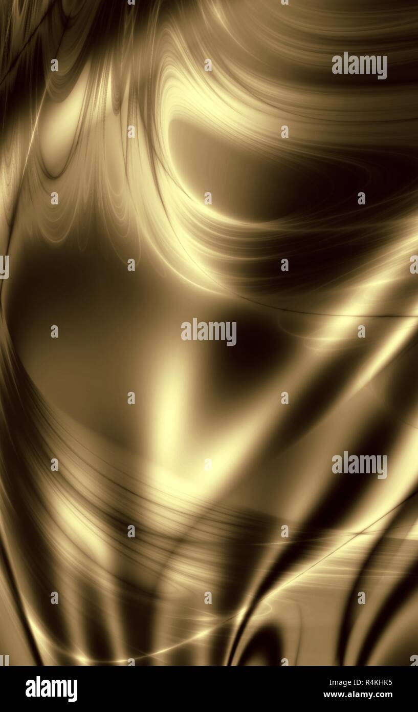 Golden Smooth Art Beauty Phone Wallpaper Design Stock Photo Alamy