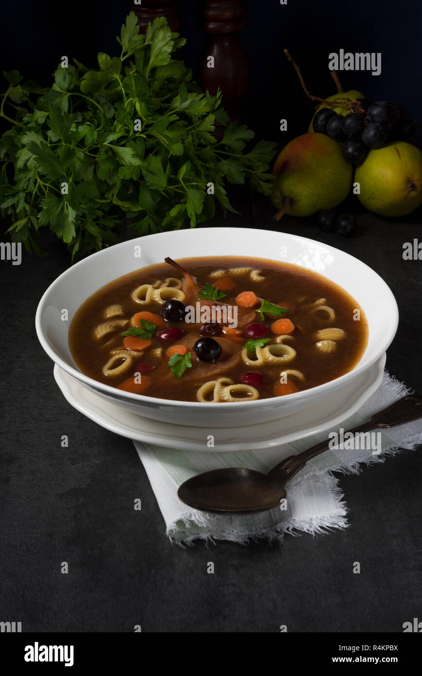 Czernina polish soup made duck hi-res stock photography and images - Alamy