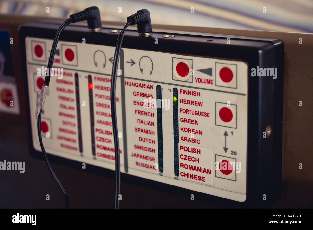 Multilingual Audio Guide Audio guide device that plays information in different languages ...