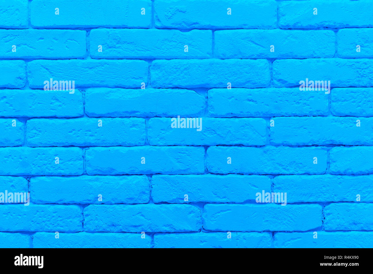 blue brick wall painted at pastel tender colour. closeup texture background  Stock Photo - Alamy