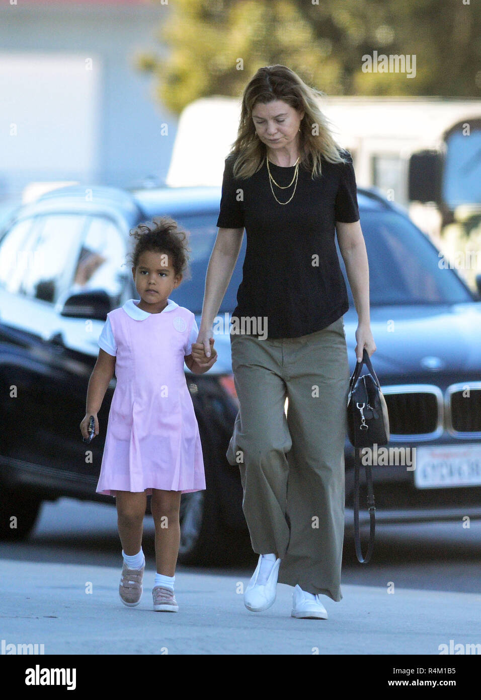 Ellen Pompeo goes out for breakfast with her daughter Sienna May