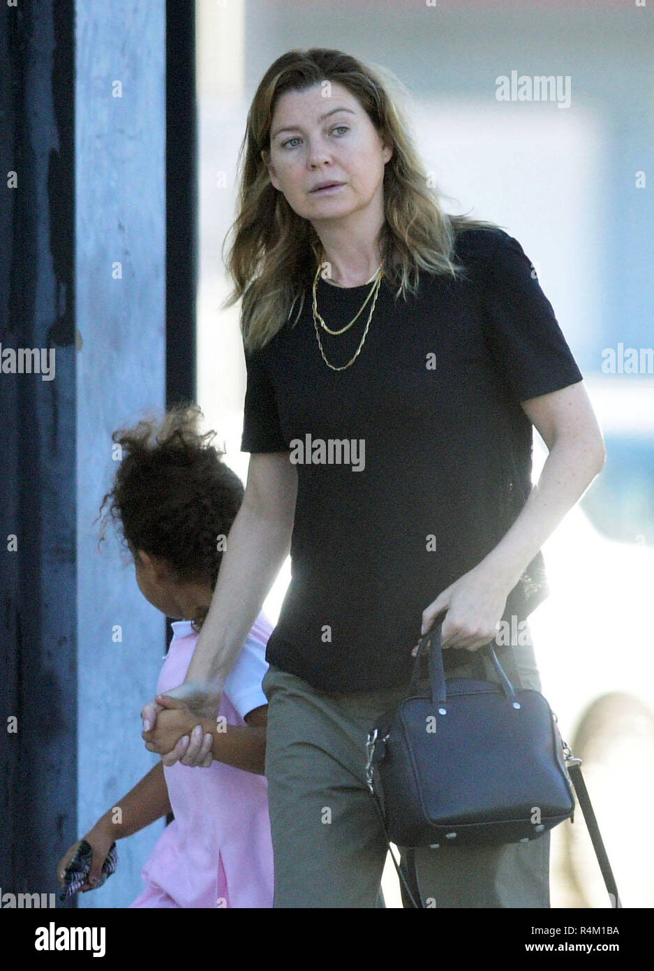 A make up free Ellen Pompeo out and about with her daughter Stella in Los  Angeles Featuring: Ellen Pompeo, Stella Luna Ivery Where: Los Angeles,  California, United States When: 27 Dec 2018