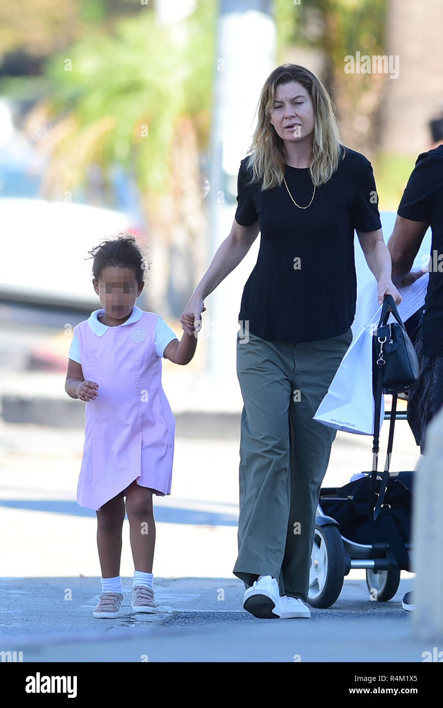 Ellen Pompeo goes out for breakfast with her daughter Sienna May
