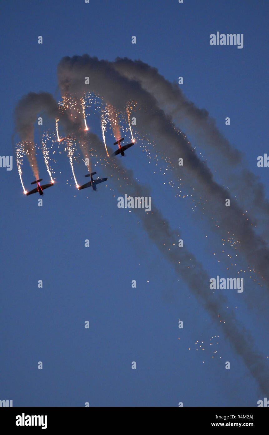 Global Stars aerobatic team, Bahrain Air Show Stock Photo