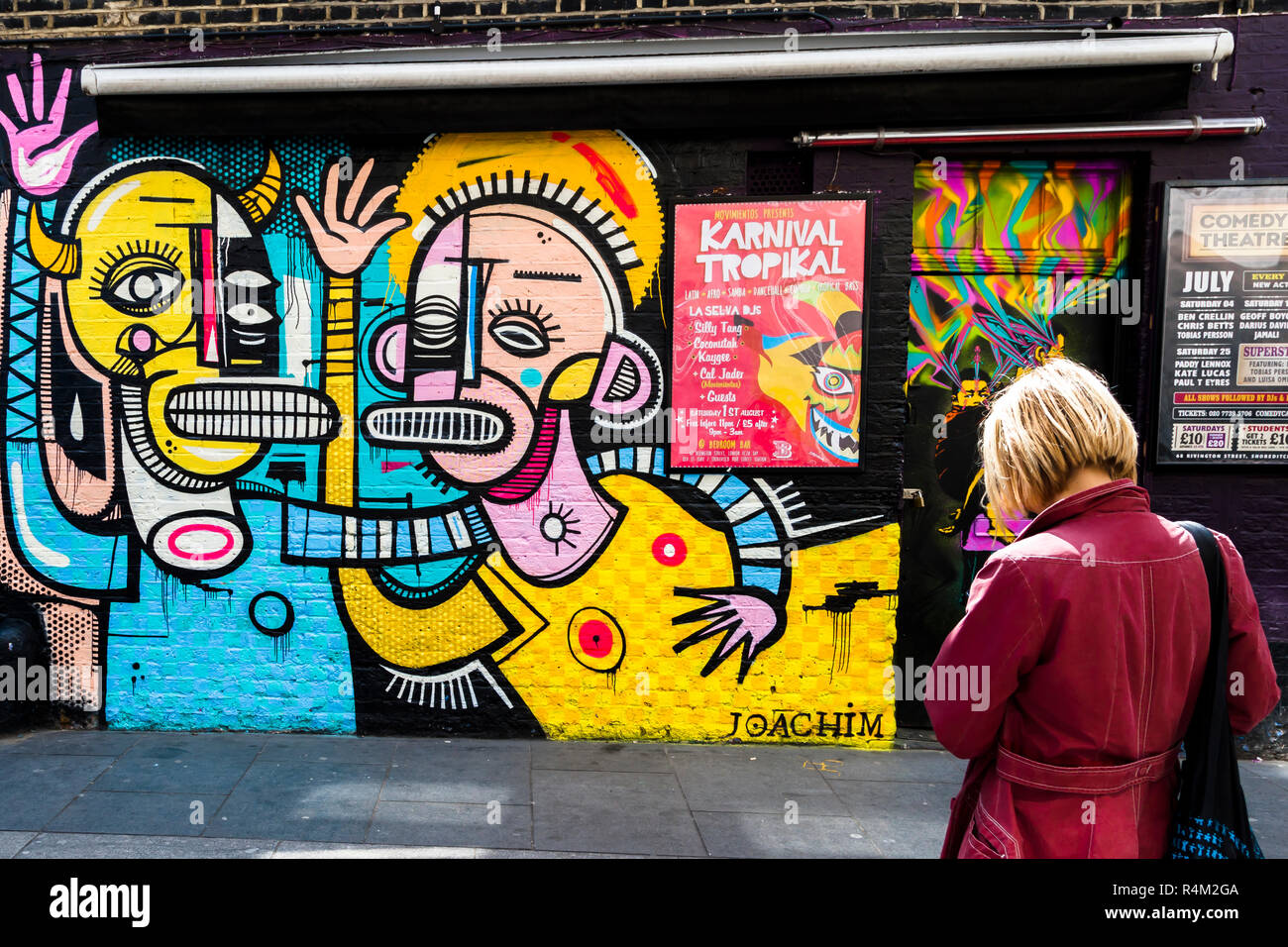 Street Art by Joachim in London Stock Photo