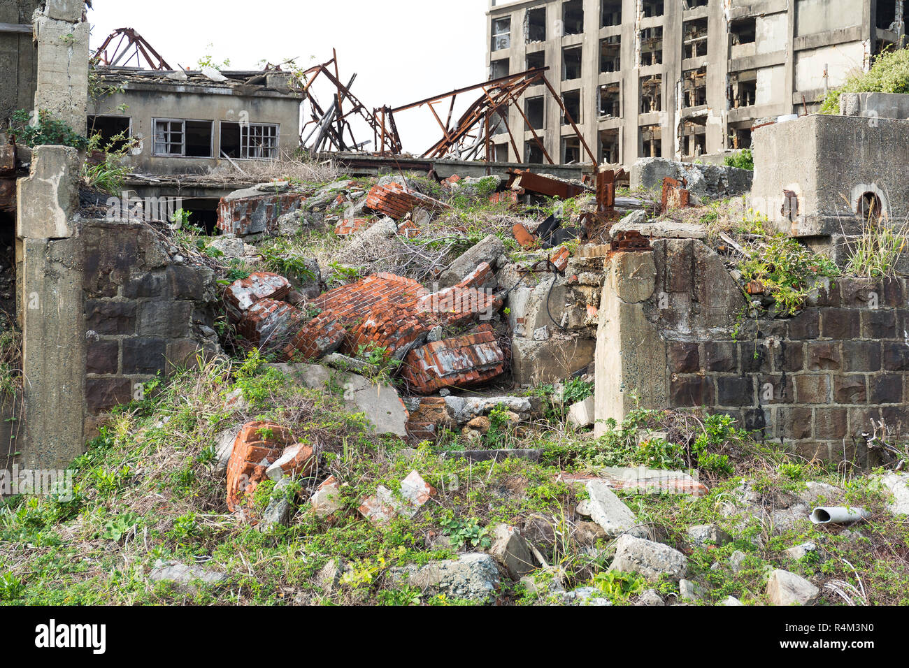 Hashima Island Before After