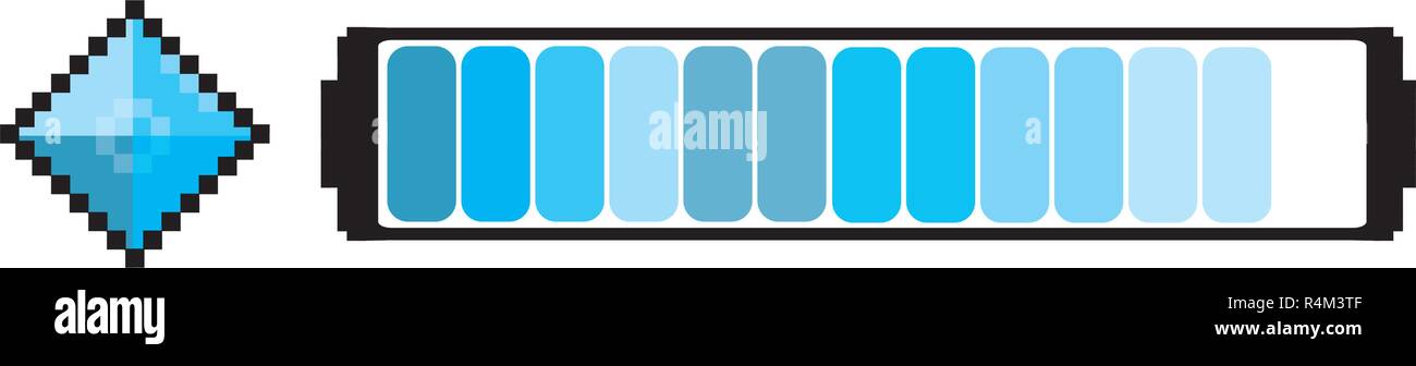 Loading Pixel Videogame Stock Vector Image & Art - Alamy