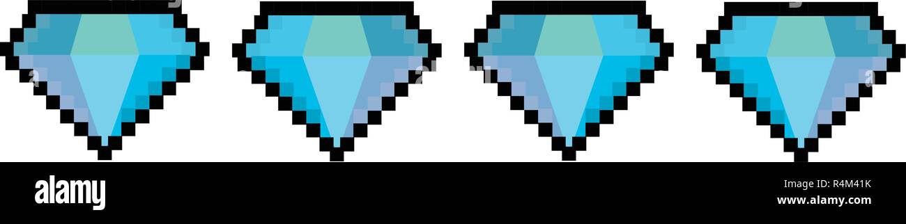 Loading Pixel Videogame Stock Vector