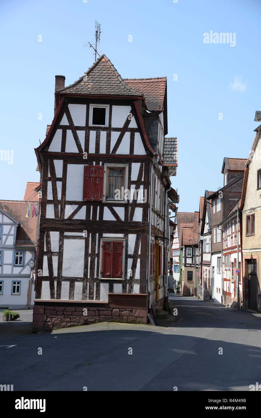 old town in bÃ¼dingen Stock Photo