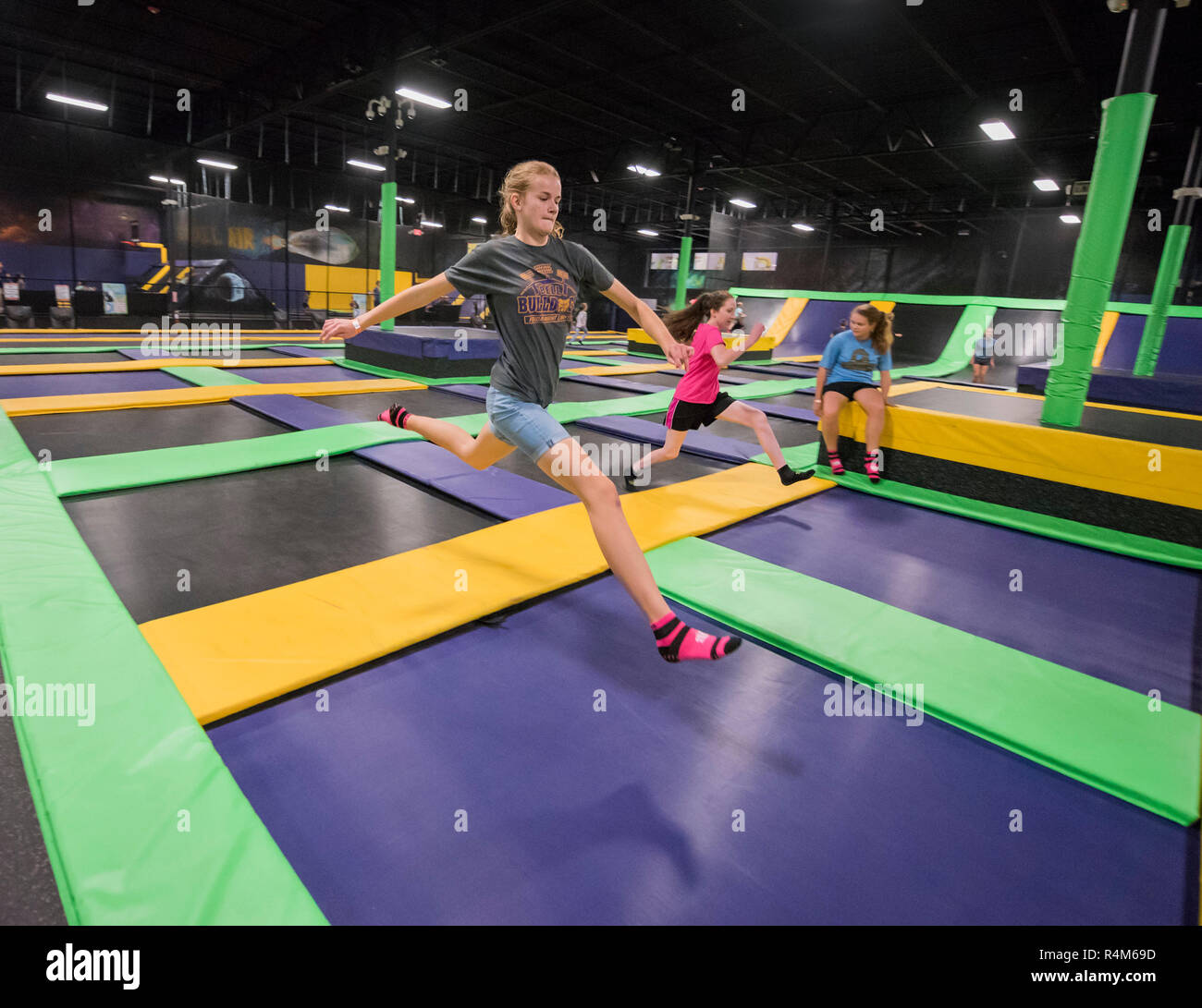 Trampoline park hi-res stock photography and images - Alamy