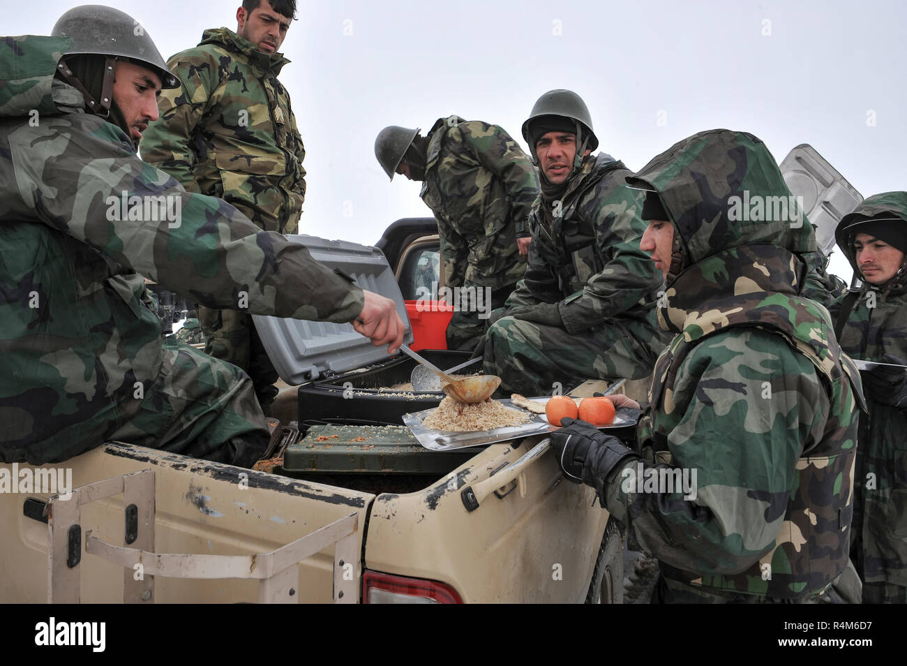 Kabul, Kabul/ Afghanistan - circa 2008: The Kabul Military Training Centre is a basic training centre for the Afghan Armed Forces. Stock Photo