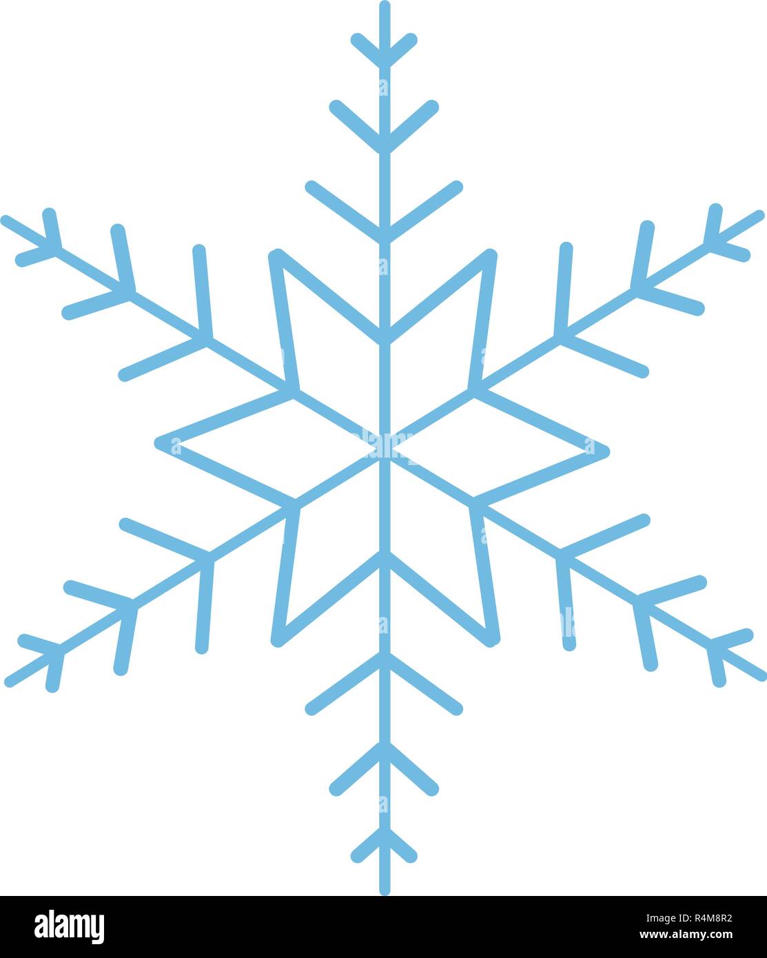 cute snowflake cartoon vector illustration graphic design Stock Vector  Image & Art - Alamy