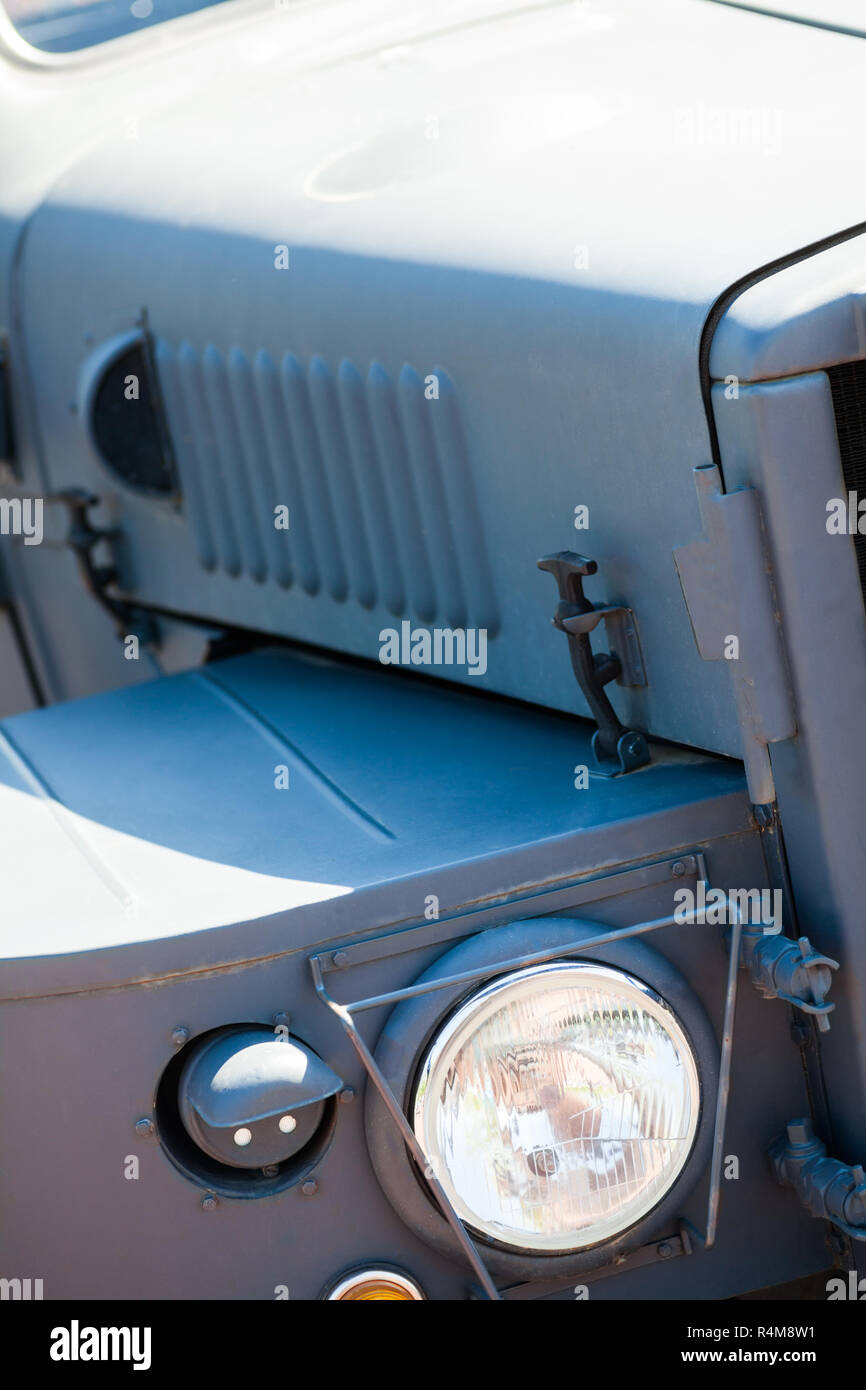 Vintage car headlight Stock Photo - Alamy