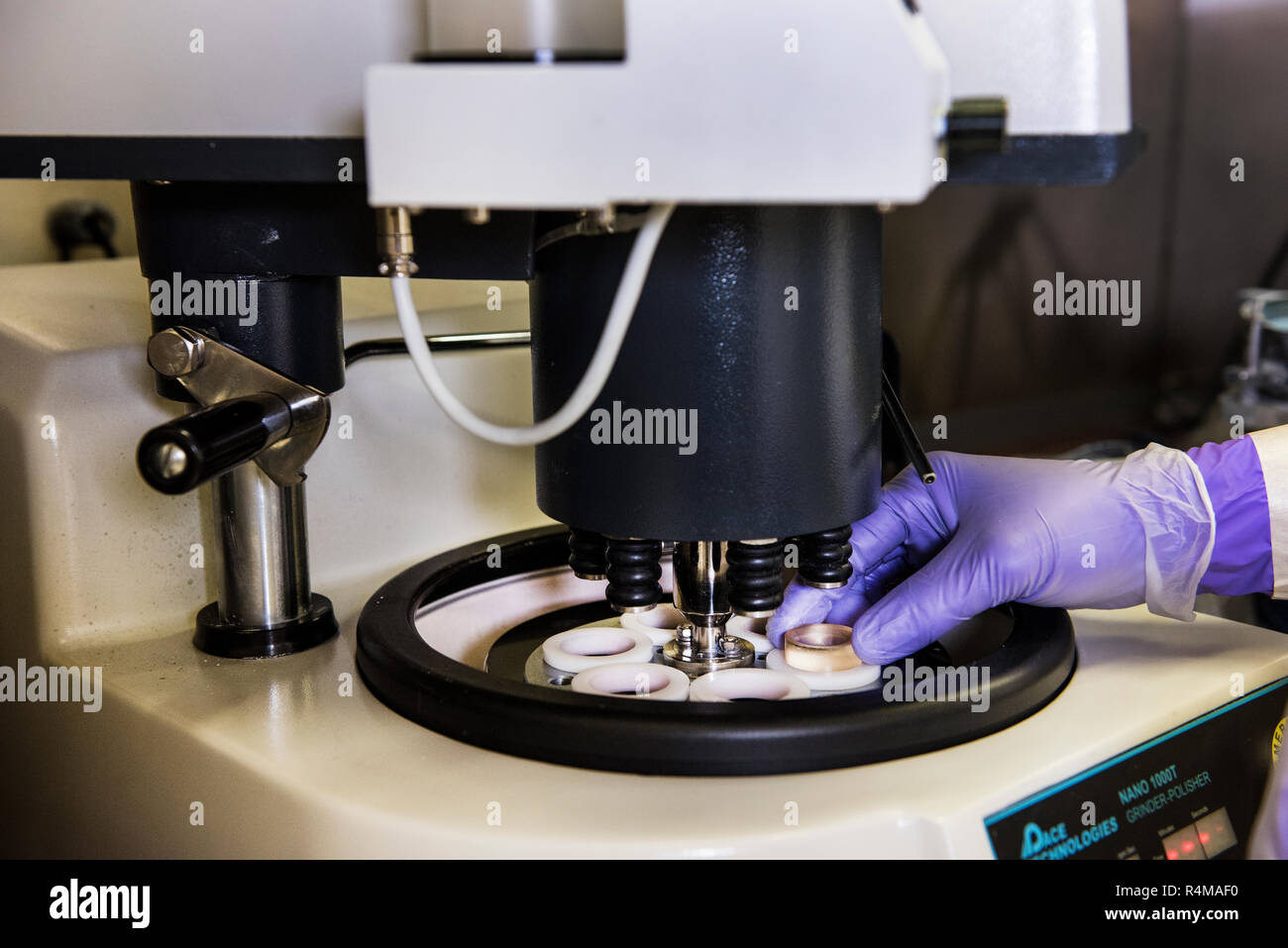 Technician Mark Rhodes performs lab work on a variety of structural