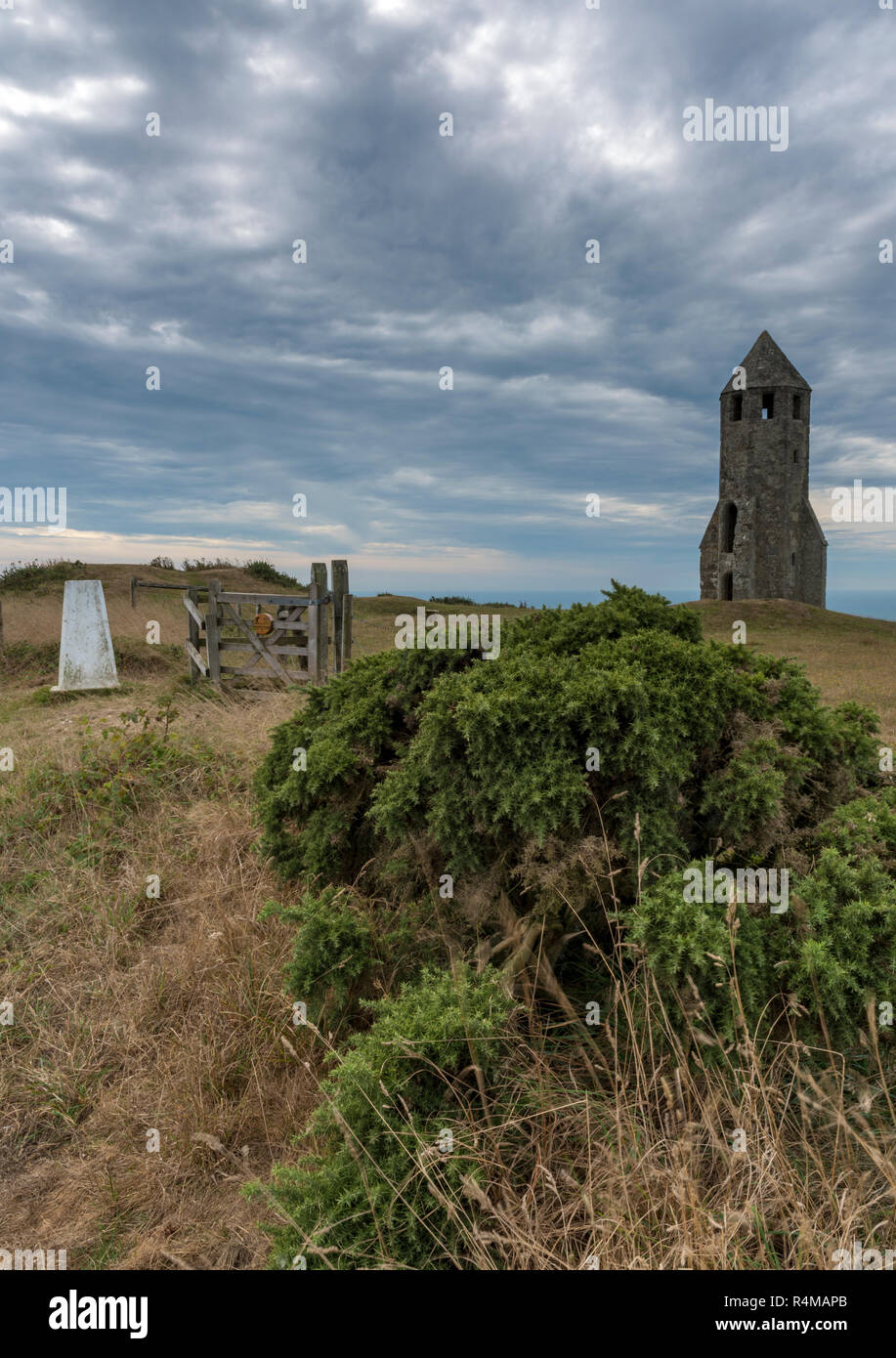 st Catherine's oratory on the isle of wight. atmospheric isle of wight