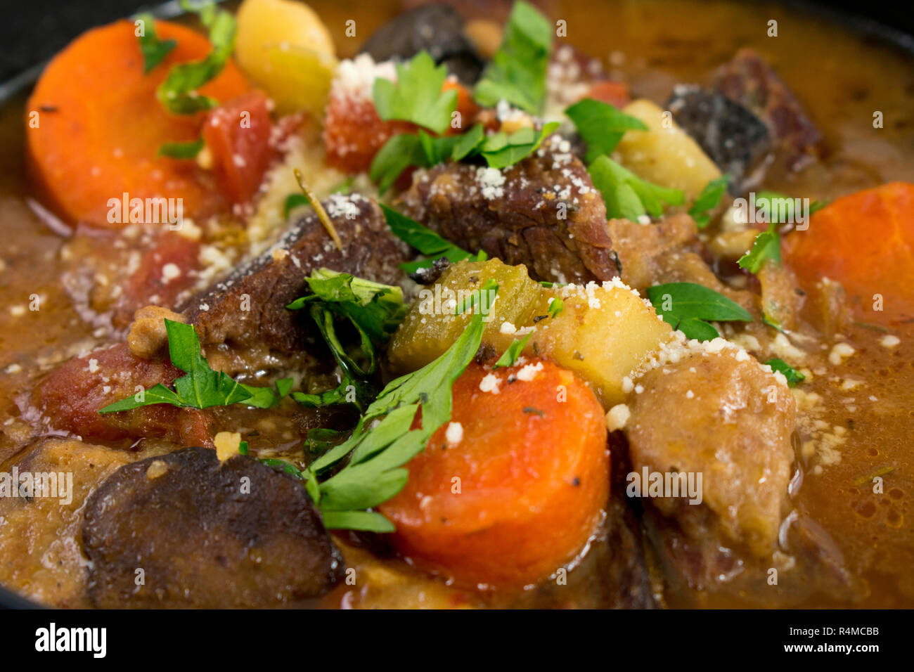 Italian Beef Stew Stock Photo Alamy