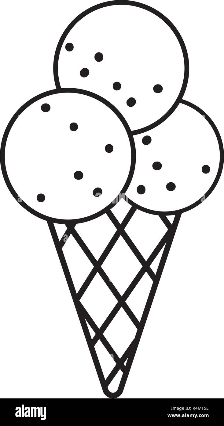 ice cream cartoon vector illustration graphic design Stock Vector Image ...