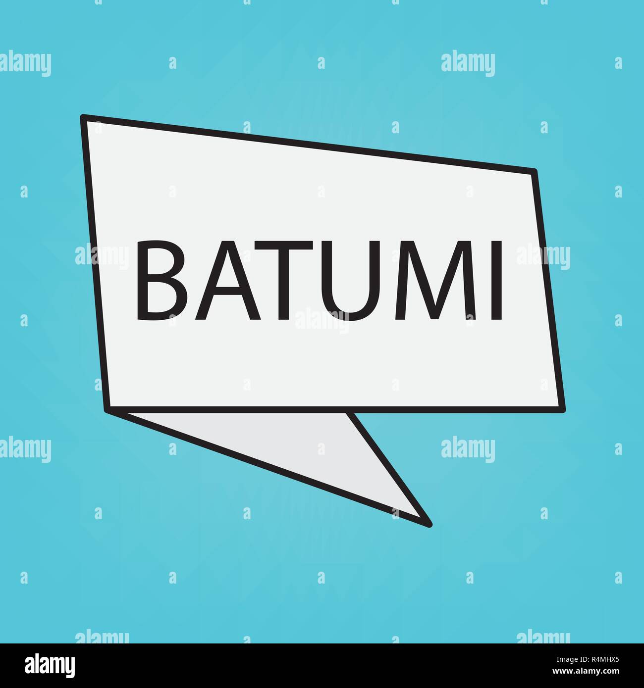 Batumi word on a speech bubble- vector illustration Stock Vector Image ...