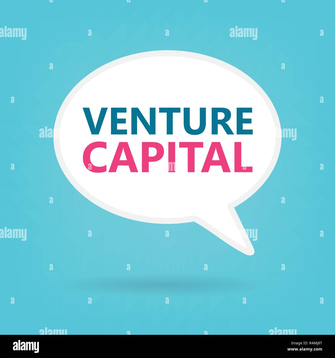venture capital text on a speech bubble- vector illustration Stock ...