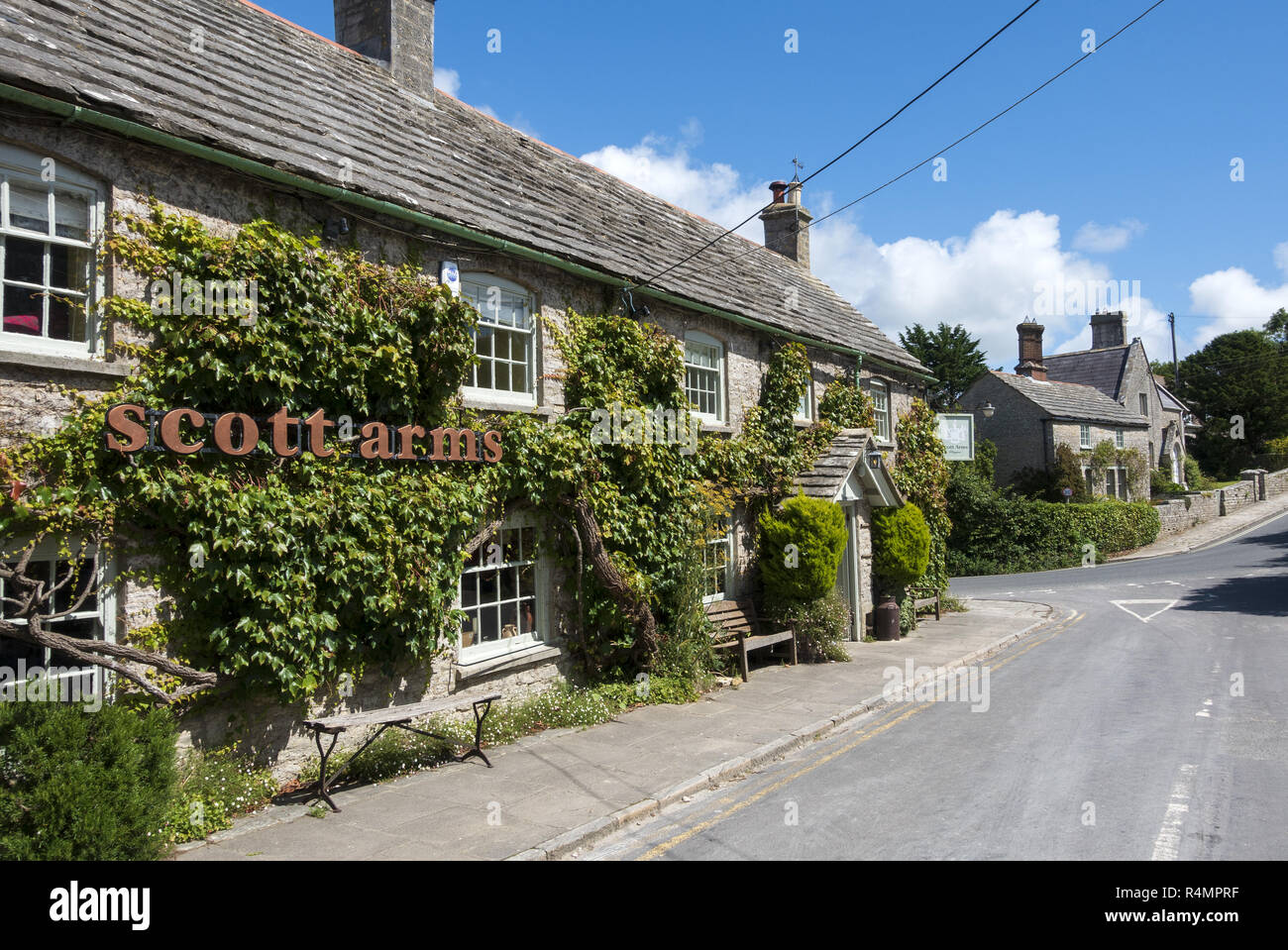 The Scott Arms pub in Kingston, Purbeck, Dorset, England, UK Stock Photo