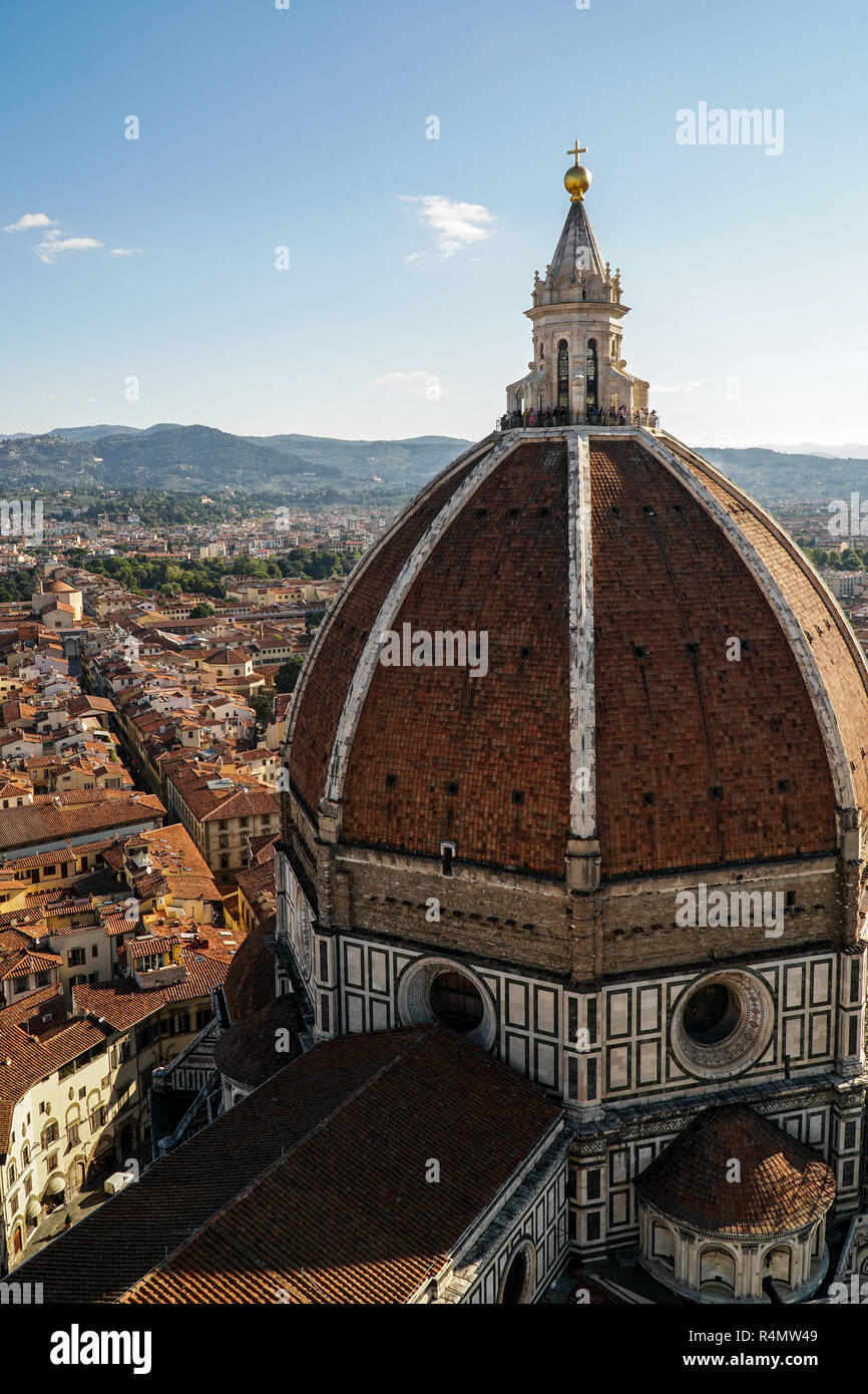 The cupola of Il Duomo di Firenze Stock Photo