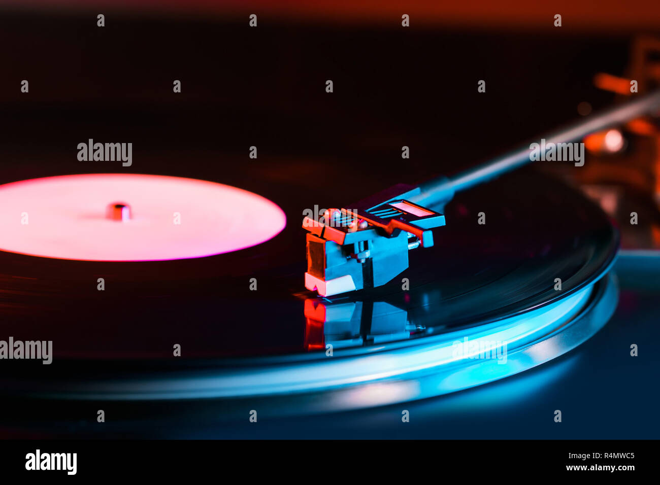 Retro Styled Look Of A Spinning Record Vinyl Player Close Up Side View Colorful Movie With Neon Light Stock Photo Alamy Retro Styled Look Of A Spinning Record Vinyl Player Close Up Side View Colorful Movie With Neon Light Stock Photo Alamy