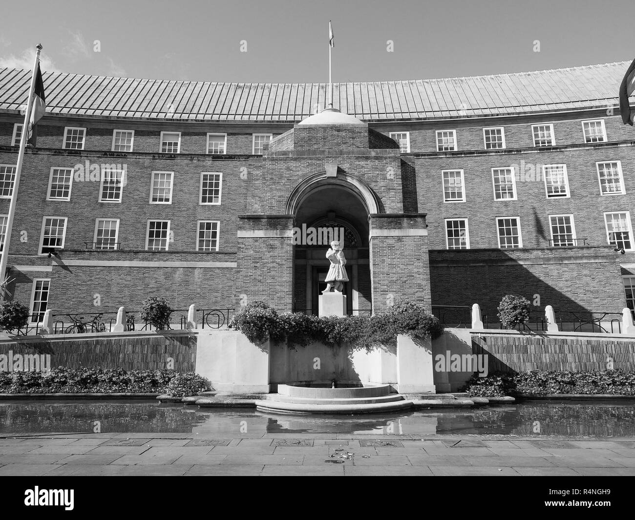 Council hall town uk Black and White Stock Photos & Images - Alamy