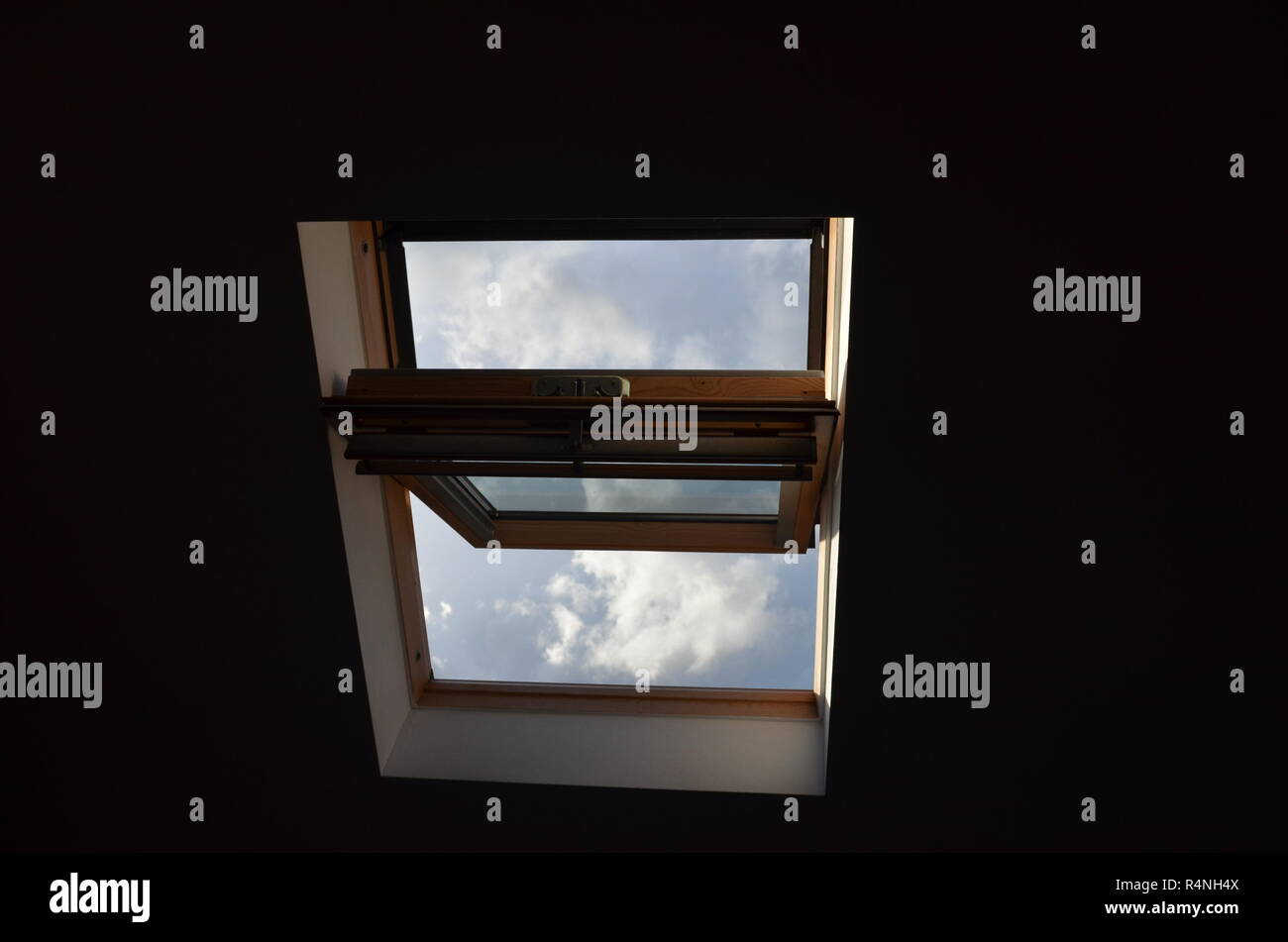 open velux window Stock Photo