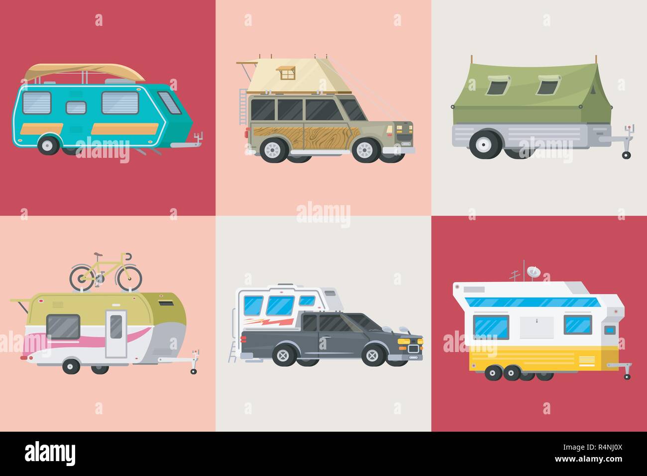 Crossover camping vehicle Stock Vector Images - Alamy