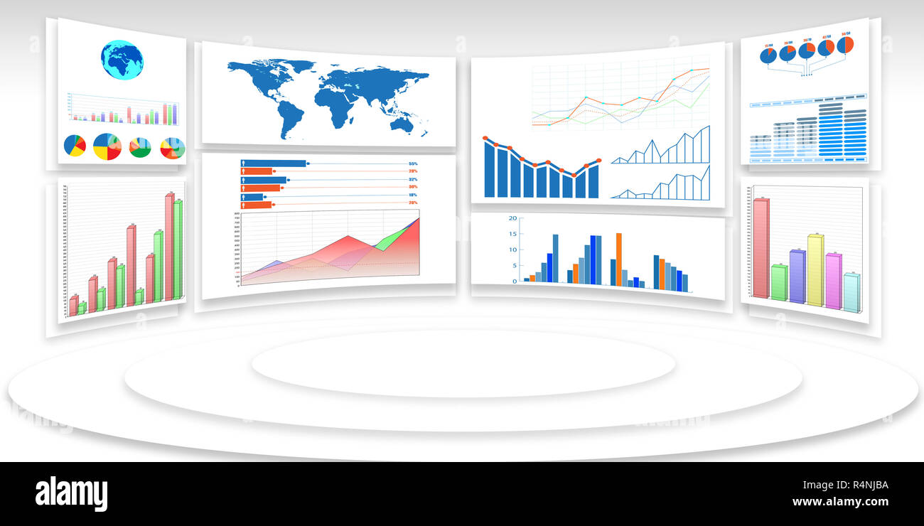 Infographics world map charts hi-res stock photography and images - Alamy