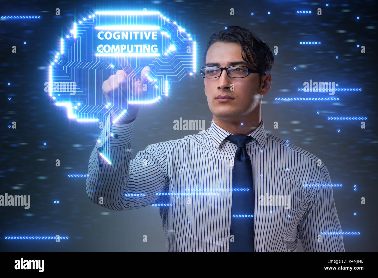 Cognitive computing concept as modern technology Stock Photo - Alamy