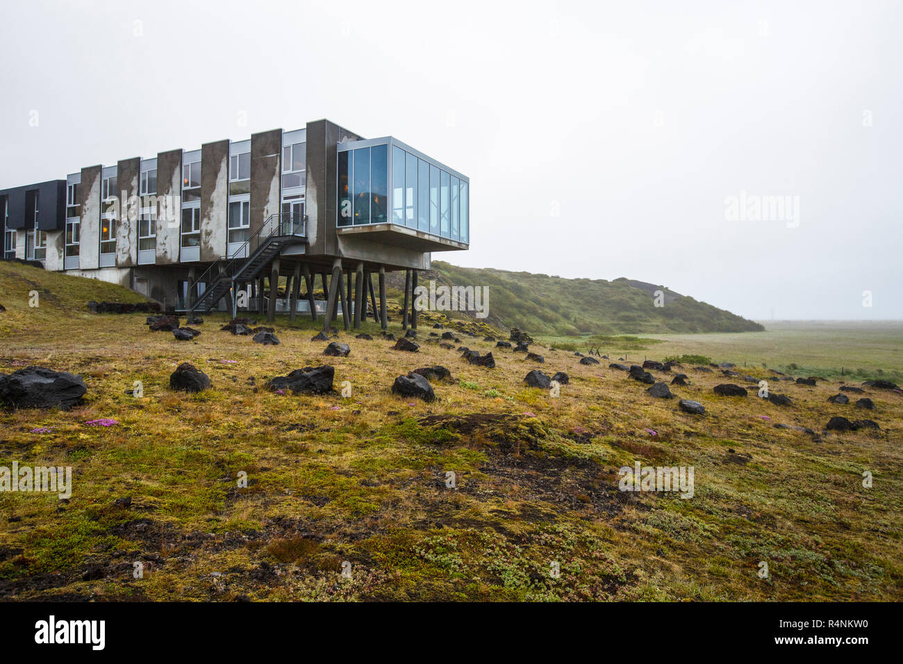 View of hotel exterior, Reykjavik, Iceland Stock Photo