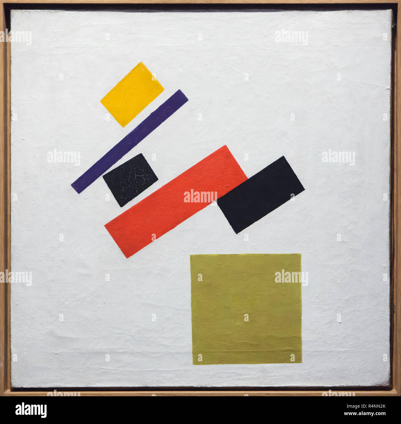 Painting 'Suprematism' by Russian avant-garde painter Kazimir Malevich (1915) on display in the Ivanovo Regional Art Museum in Ivanovo, Russia. Stock Photo