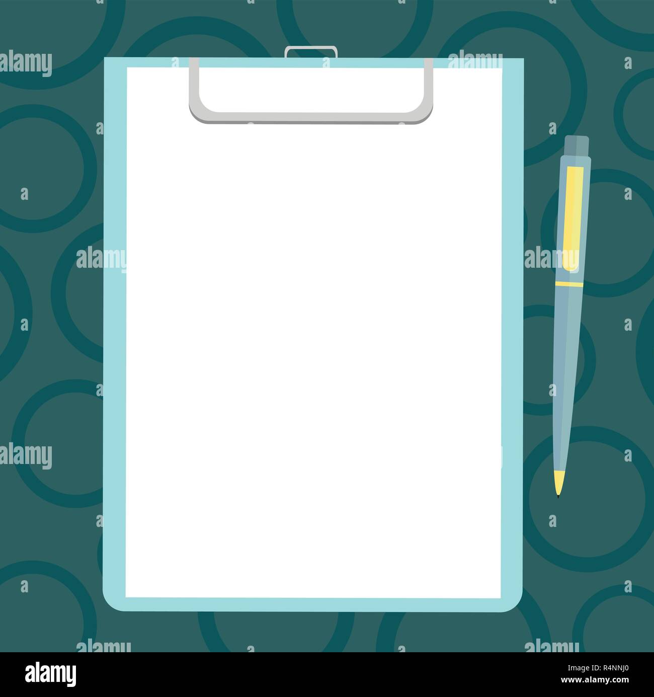 Flip chart isolated blank sheet paper Royalty Free Vector