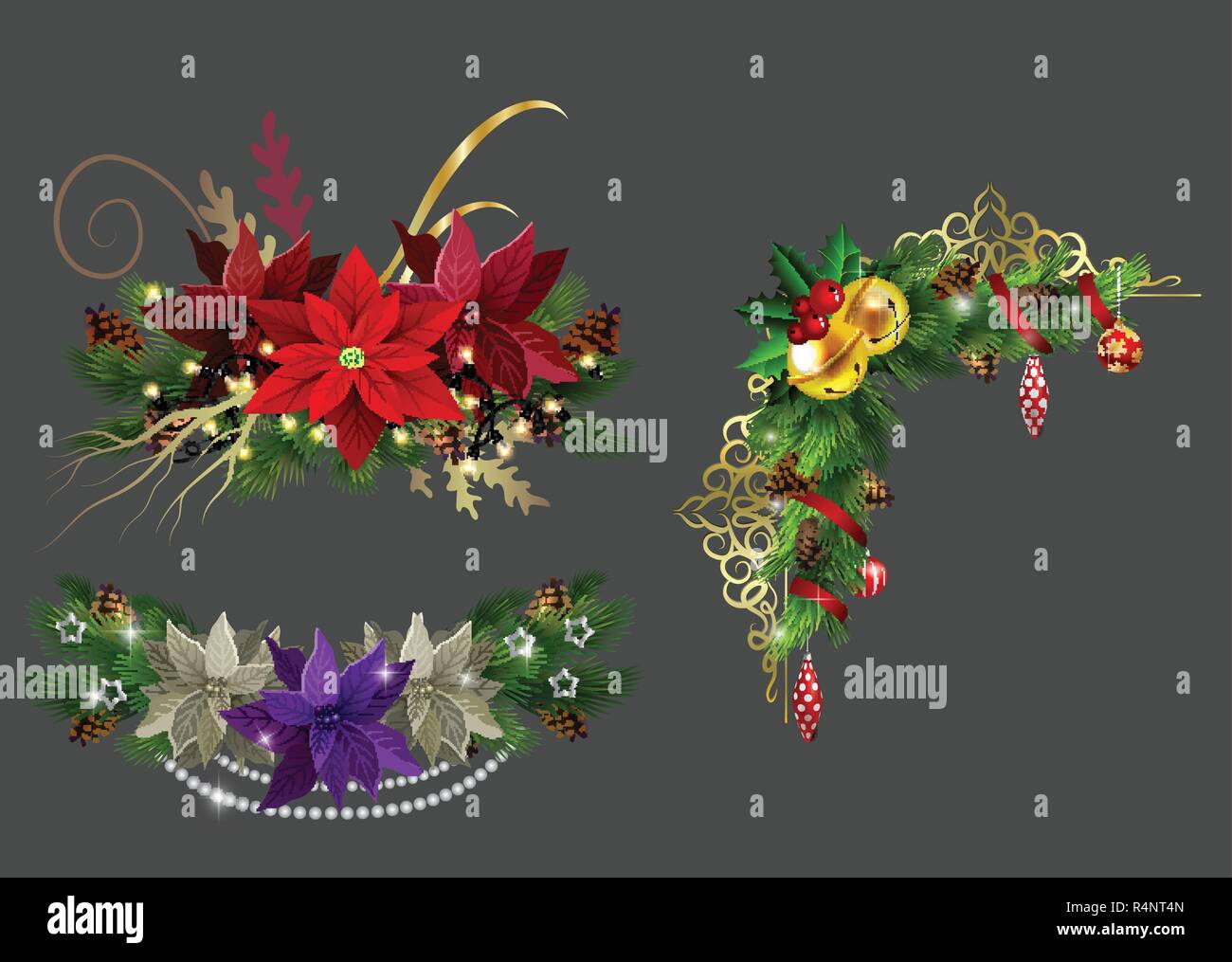 Christmas elements for your designs Stock Vector Image & Art - Alamy