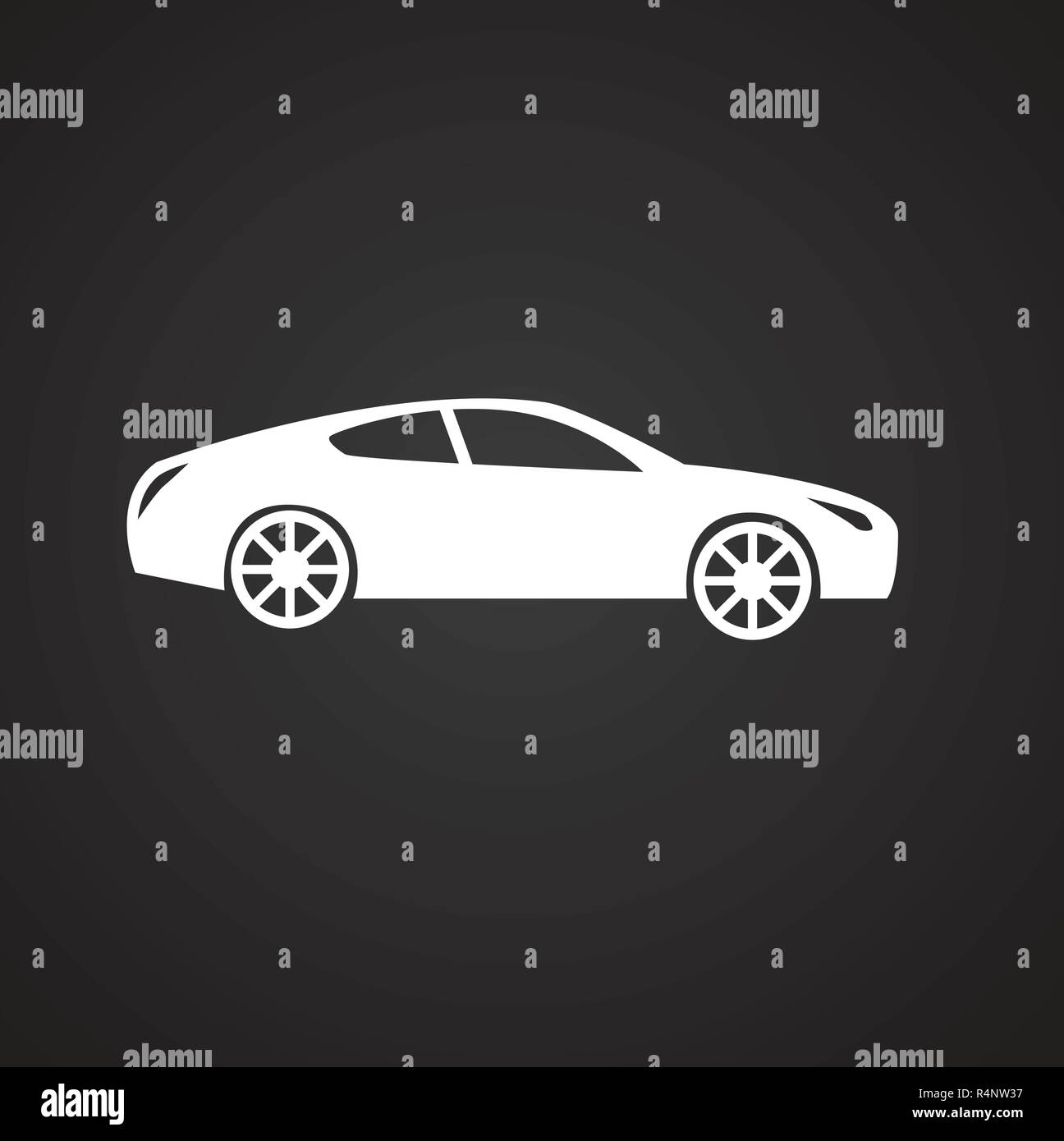 Car icon on black background for graphic and web design, Modern simple  vector sign. Internet concept. Trendy symbol for website design web button  or mobile app Stock Vector Image & Art -