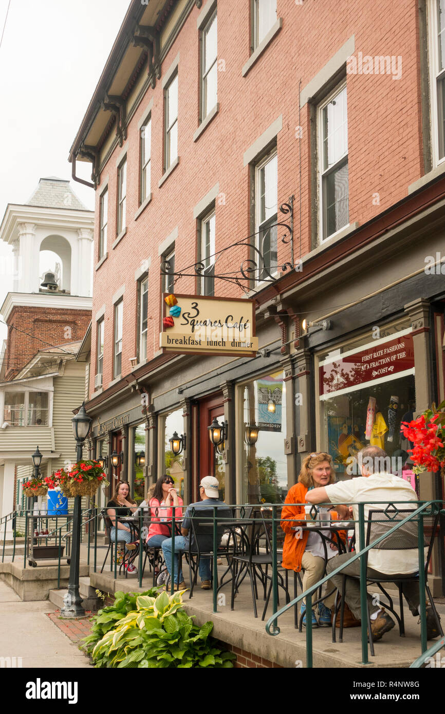 Main street Vergennes Vermont Stock Photo - Alamy