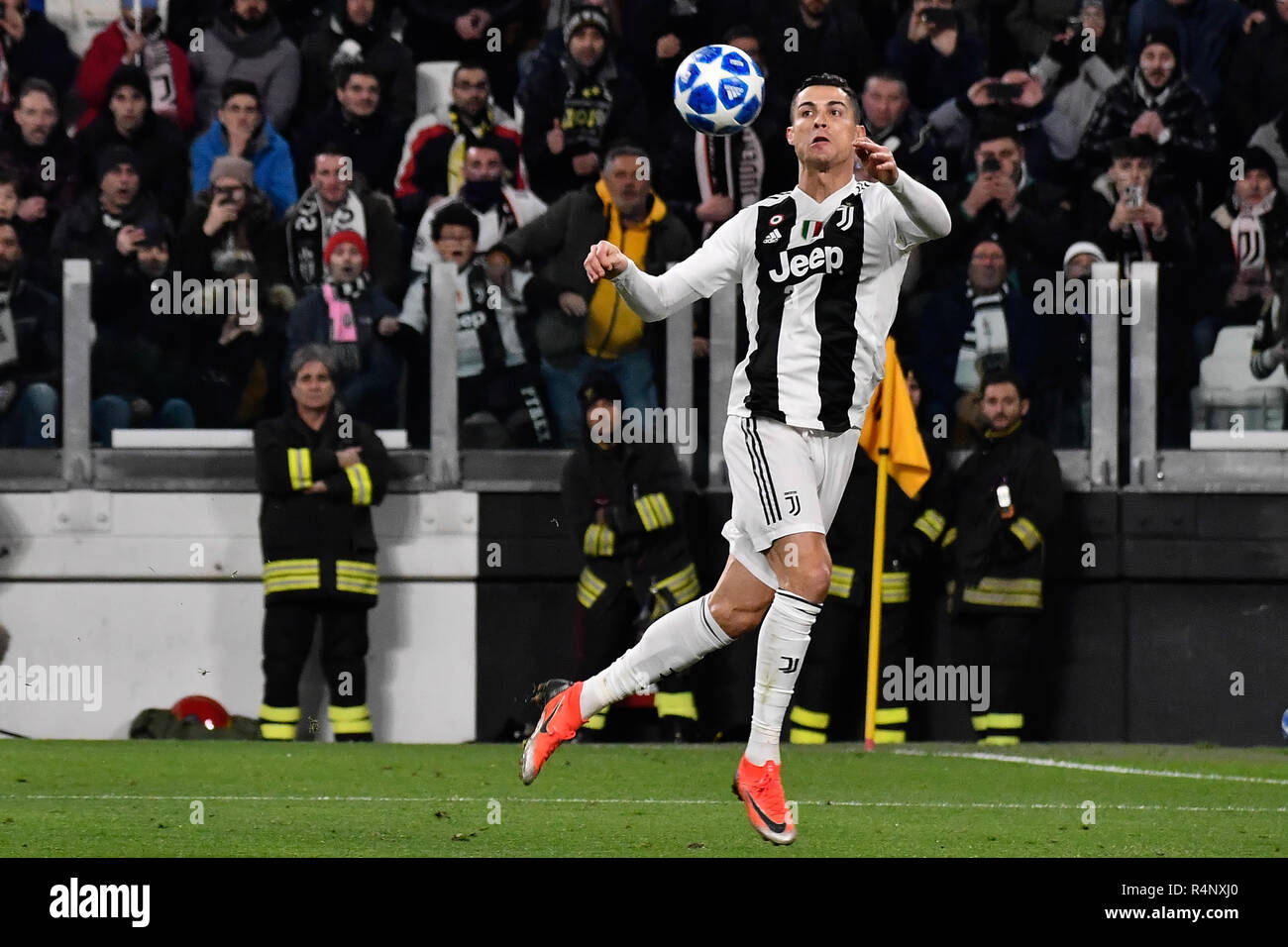 Turin Italy 27th November 2018 Cristiano Ronaldo Of