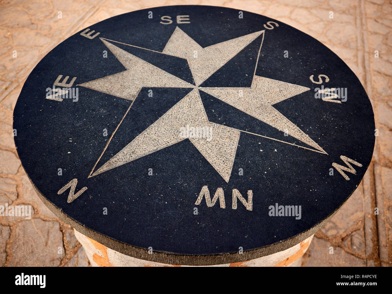 Compass rose mosaic hi-res stock photography and images - Alamy