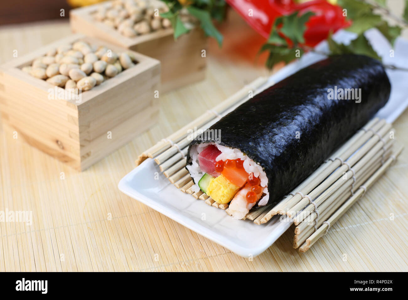 Eho Maki Sushi Roll Stock Photo Alamy