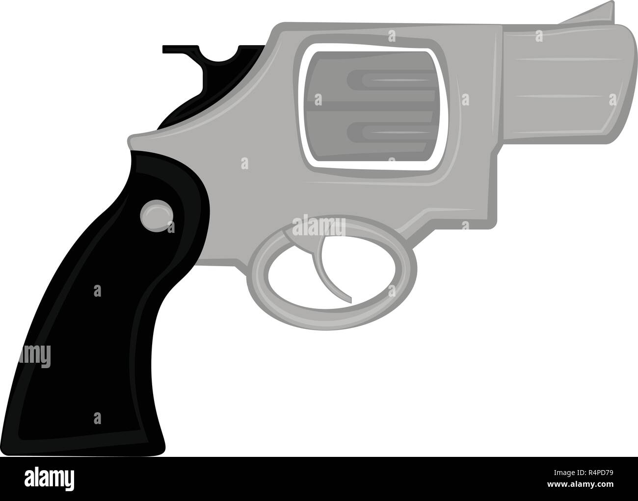 Isolated revolver icon Stock Vector Image & Art - Alamy
