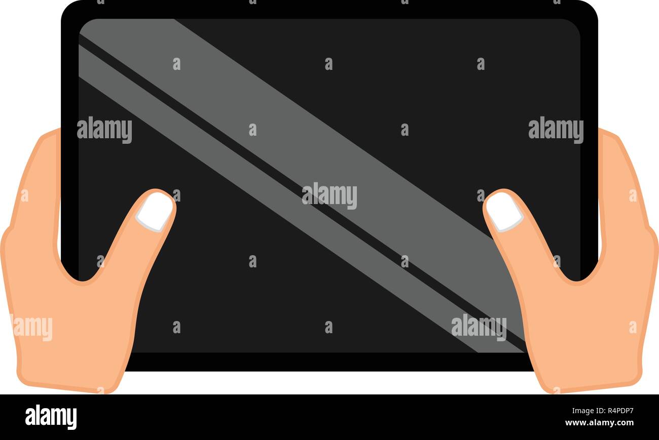 Tablet give Stock Vector Images - Alamy