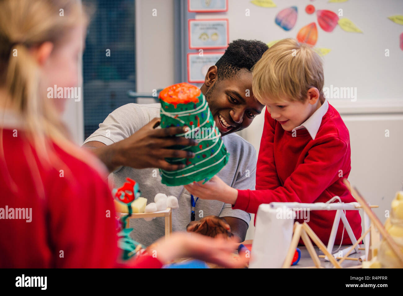 Art and Crafts At School Stock Photo Alamy