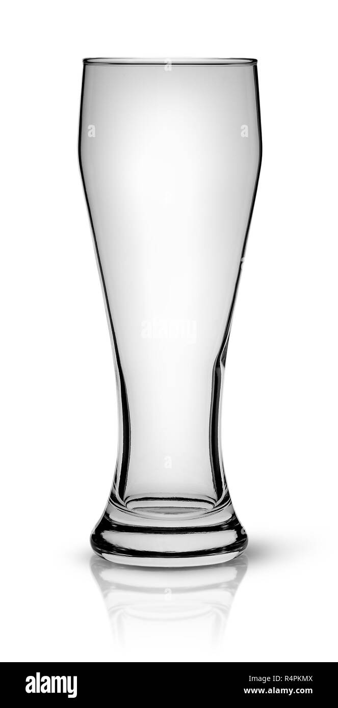 In front empty beer glass Stock Photo Alamy